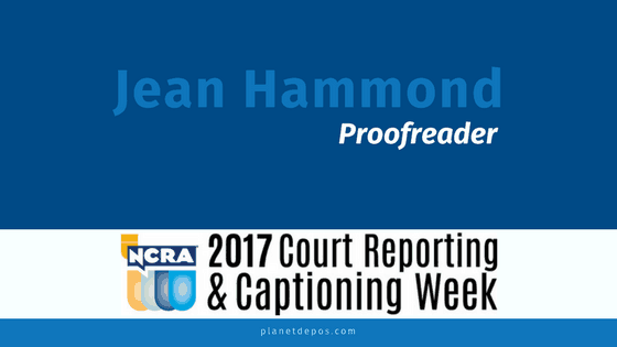 Spotlight: Jean Hammond, Proofreader