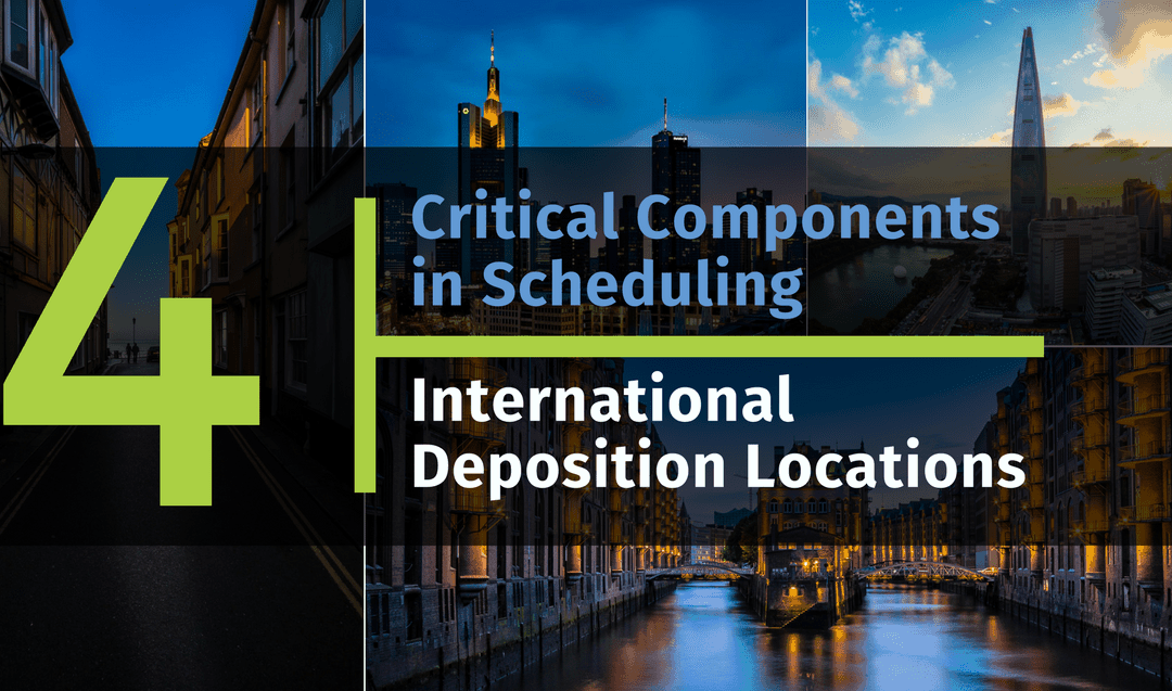 Four Critical Components in Scheduling International Deposition Locations